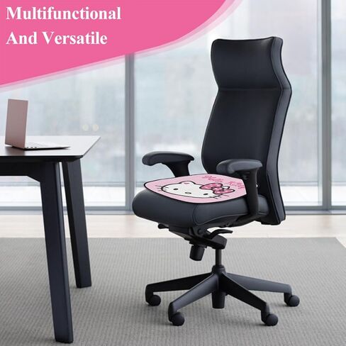 ملحقات كيتي لحماية مقعد السيارة من BKDRL، مجموعة واحدة من مسند الظهر اللطيف ووسادة مقعد لسائق مقعد السيارة، وسادة تبريد مقعد السيارة، وسائد مقعد غير قابلة للانزلاق لكرسي المكتب (وردي) in Kuwait