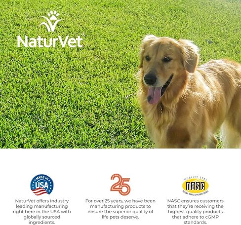 NaturVet - رقائق GrassSaver للكلاب بالإضافة إلى الإنزيمات - 300 رقاقة - مكمل صحي للمساعدة في تخليص حديقتك من البقع الصفراء - مزيج تآزري من فيتامينات ب المعقدة والأحماض الأمينية in Kuwait