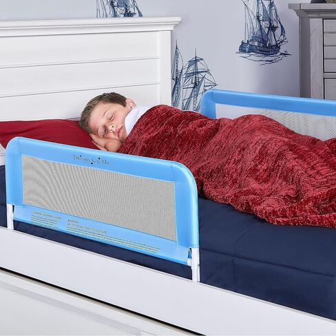 Dream On Me Lightweight Mesh Security Adjustable Bed Rail Double Pack with Breathable Mesh Fabric in White, 2 Count (Pack of 1) in Saudi Arabia