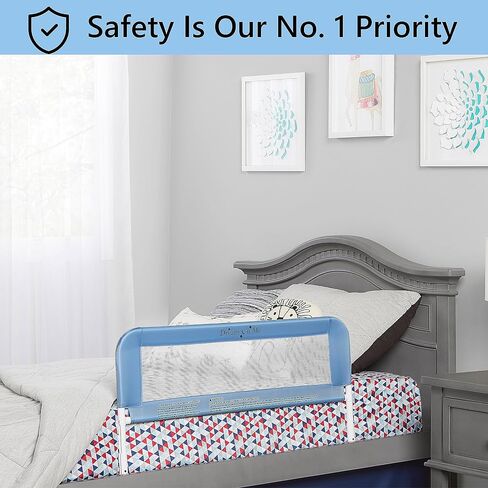 Dream On Me Lightweight Mesh Security Adjustable Bed Rail Double Pack with Breathable Mesh Fabric in White, 2 Count (Pack of 1) in Saudi Arabia
