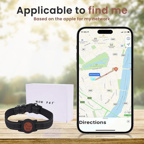طوق تعقب Cat Locator Pet GPS - مكتشف Fi ومراقبة النشاط مع طوق قابل للتعديل للتحكم في المحيط، جهاز تتبع مقاوم للماء IP67، تتبع في الوقت الحقيقي، بدون رسوم شهرية (iOS فقط) in Saudi Arabia