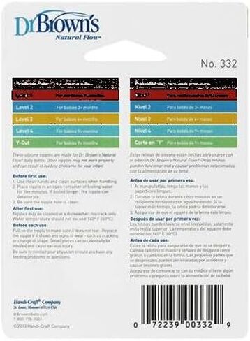 Dr. Browns Natural Flow Level 3 Standard Nipple - 6 Nipples in Saudi Arabia
