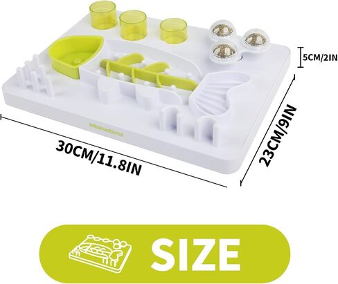 ALL FOR PAWS Interactive Cat Puzzle Feeder & Slow Feed Toy – Mental Stimulation Treat Dispenser Maze for Indoor Cats, Enrichment & Cat Food Toy in Kuwait