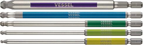 VESSEL GS5P-36 Single Headed Ball Point, Rigid Color, Set of 5, Opposite Side 3/4/5/6/8 x 150 mm in Kuwait