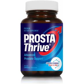 ProstaThrive - Urologist-Recommended Daily Prostate Relief - Uninterrupted Sleep, Energized Mornings, Normal Bathroom Habits, and Strong Urine Stream - Clinically-Studied Dosages - 90 Capsules - 1Pack in Saudi Arabia