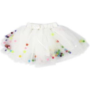 YOHA Baby Girls Birthday Tutu Dress Mermaid Tutus Soft Pom Tutu Dress for Toddler Girls