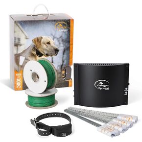 SportDOG Brand Underground Wire Electric Fence Kit with Add-A-Dog Collar - In-Ground Fence System for 2 Dogs