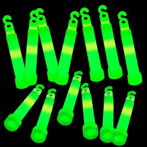 VIHOSE 100 Pcs 4" Glow Sticks Bulk Emergency Light Sticks Survival Glow in The Dark Sticks for Camping Hiking Earthquake Activities Supplies Party Favors