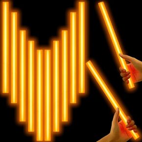 Lewtemi 10 Pcs Large Glow Sticks Big Giant Jumbo Halloween Christmas Emergency Light Stick for Camping Accessories, Survival Kit in Saudi Arabia
