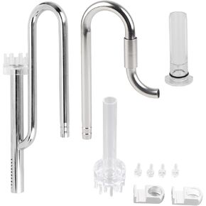 Fish Tank Metal Lily Pipe Inflow and Outflow Pipe Set Removes Surface Scum Pipe