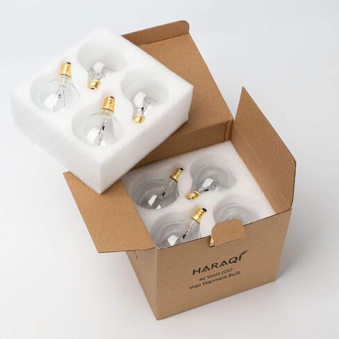 8 عبوات 40 واط G50 لمبات إضاءة كاملة الحجم للتدفئة الرائحة، G16.5 Globe E12 قاعدة شمعدان ساطعة لمبات إضاءة واضحة لمدفئة الشمع in Kuwait