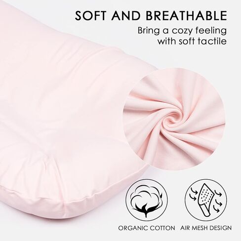 MEXXI Organic Baby Lounger Cover | 100% Organic Cotton Hypoallergenic and Breathable Baby Nest Cover (Cover Only) (Baby Blue, Organic Cotton) in Kuwait