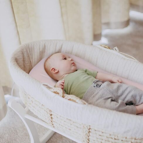 MEXXI Organic Baby Lounger Cover | 100% Organic Cotton Hypoallergenic and Breathable Baby Nest Cover (Cover Only) (Baby Blue, Organic Cotton) in Kuwait