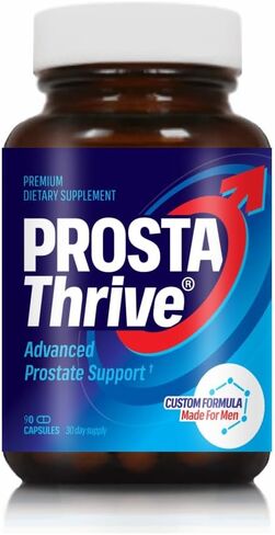 ProstaThrive - تخفيف البروستاتا اليومي الموصى به من قبل أطباء المسالك البولية - النوم المتواصل، الصباح النشط، عادات الحمام العادية، وتيار البول القوي - جرعات مدروسة سريريًا - 90 كبسولة - عبوة واحدة in Saudi Arabia