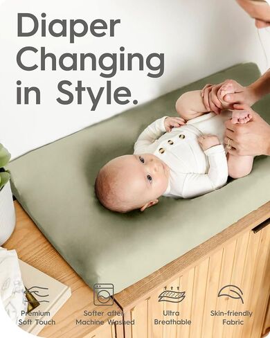 Premium Soft Boho Changing Pad Covers for Girls & Boys - Stretchy Jersey Sheets - Fits Standard Changing Tables - 2 Pack (Whale Dreams) in Saudi Arabia