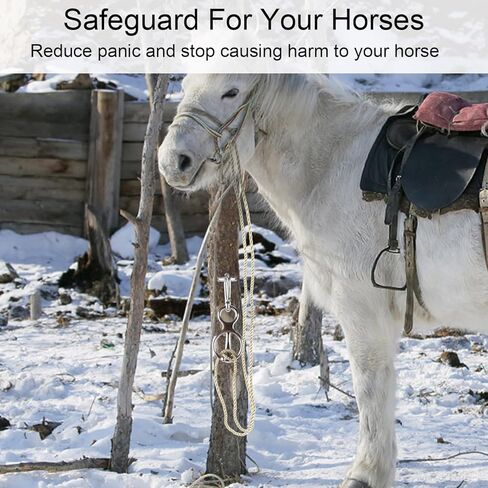 Heavy Duty Horse Tie Ring, Stainless Steel Horse Tie Ring Blocker Tie Ring for Horses Quick Release Supplies for Horse Harness with Eye Bolt Prevents Horse From Pulling Back in Saudi Arabia