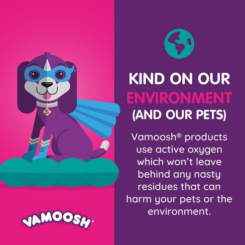Vamoosh Pet Hair Dissolver for Washing Machines, 6x 3.5oz (2 Boxes), Removes Odour Dissolves Dog, Cat, Animal Fur, Cleans Pet Bedding in Washing Machine, Easy to Use, Up to 6 Washes in Kuwait