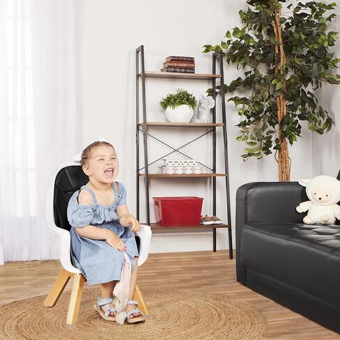 Evolur Zoodle 2-in-1 High Chair for Baby & Toddler – Convertible High Chair to Toddler Chair, Padded Seat, 5-Point Safety Harness, Dual Dishwasher-Safe Trays, Solid Beechwood Legs – Pink in Kuwait