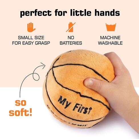 Plush Baby Baseball Rattle | Baby Baseball Toy | Learning Content | Great Gift for Baby and Toddler Girls or Boys | 0-36 Months in Kuwait