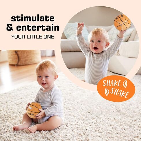 Plush Baby Baseball Rattle | Baby Baseball Toy | Learning Content | Great Gift for Baby and Toddler Girls or Boys | 0-36 Months in Kuwait