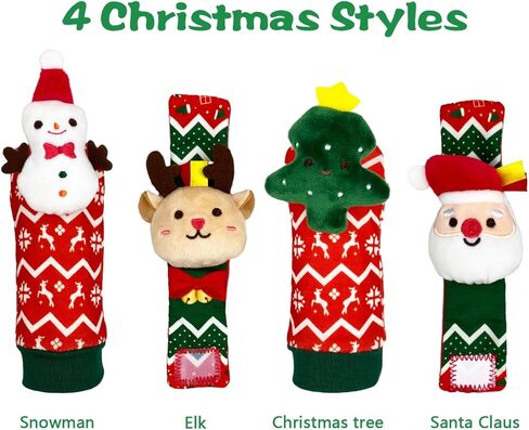 QINGQIU Baby Halloween Rattle Socks & Wrist Rattles Halloween Toys for Infant Halloween Treat Bag Gifts in Kuwait