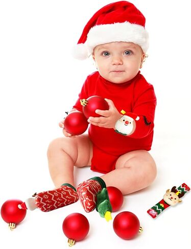 QINGQIU Baby Halloween Rattle Socks & Wrist Rattles Halloween Toys for Infant Halloween Treat Bag Gifts in Kuwait