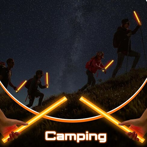 Lewtemi 10 Pcs Large Glow Sticks Big Giant Jumbo Halloween Christmas Emergency Light Stick for Camping Accessories, Survival Kit in Saudi Arabia