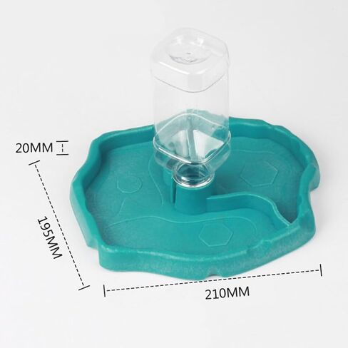 وحدة تغذية تلقائية من ULTECHNOVO، وحدة تغذية مياه تلقائية للحيوانات الصغيرة - حاوية أطعمة وعاء الشرب لسحلية السلحفاة الزواحف - وحدة تغذية مياه الزواحف الأوتوماتيكية، سهلة الاستخدام لزيت الزواحف in Kuwait