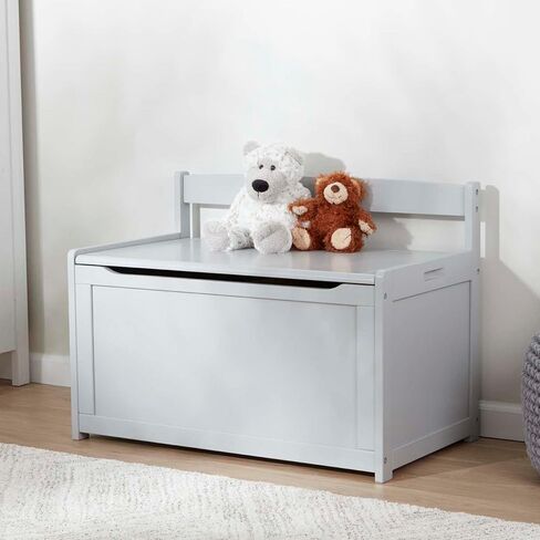 Melissa & Doug Toy Chest, Wooden Toy Storage Box with Safety-Hinged Lid, Kids Toys Storage Organizer for Playroom, Bedroom, & Montessori Classroom Furniture for Boys & Girls Ages 3+ in Saudi Arabia