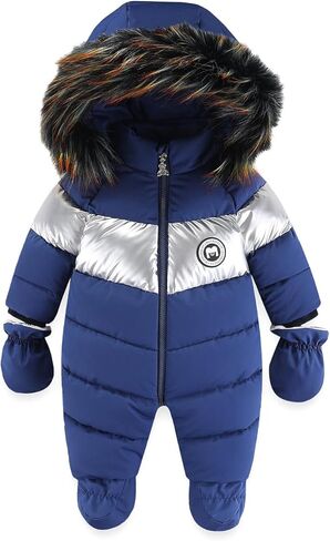 Fumdonnie الوليد بيبي بوي الشتاء Snowsuit الرضع فتاة الثلوج دعوى طفل الشتاء معطف دافئ in Kuwait