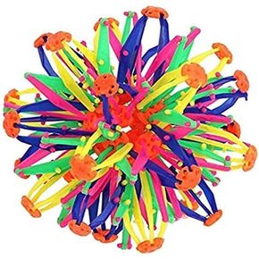 Expandable BreathingColorful Inflatable Ball Expandable Magic Ball - Stress Reliever Fidget Toys - Breathing Magic Collapsible Ball Toys for Kids & Adults Stress Needs - for Yoga,ADHD (1PCS)