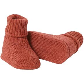 YIXPOH Baby Booties Newborn Babe First Walkers Non-Slip Stay On Boots Crib Shoes Sock Warm Knit Booties for Infant