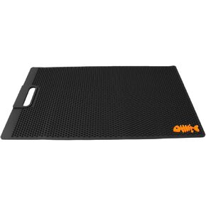 NonSlip Fish Fillet Mat for Filleting, Cutting, Cleaning Heavy Duty Rollable Fish Bait Cutting Board No Need Fish Grippers Large Size Fish Cleaning Mat (14 * 24“, Black) in Kuwait