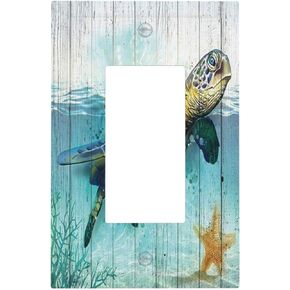 Boho Mushroom Forests 1 Gang Light Switch Cover Decorative Single Toggle Wall Plate Electrical Switchplate Home Decor for Kids Nursery Room Bedroom Decorate