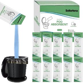 Poo Absorbent for Portable Toilet, Camping Toilet Chemicals, Eco Degradable Absorbent Gel Liquid Waste Gelling and Deodorizing Absorbent Emergency Toilet Waste Treatment in Saudi Arabia