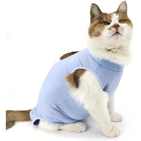 Cat Recovery Suit, Cat Surgical Recovery Suit for Abdominal Wound or Skin Disease, Cat Onesie for Cats after Surgery, Cat Spay Recovery Suit, E-Collar Alternative Pajama Suit for Dogs and Cats