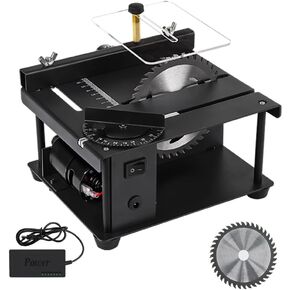 Multi-Functional Table Saw,200W Mini Desktop Electric Saw Cutter Speed & Angle Adjustable for Wood Plastic Acrylic Cutting in Kuwait