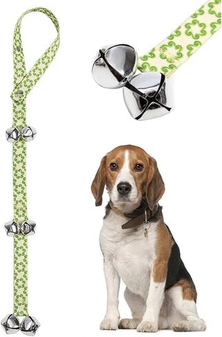 أجراس باب الحيوانات الأليفة البطولية للتدريب على استخدام الحمام والتدريب المنزلي، نمط فريد وجودة ممتازة، أجراس باب عالية وواضحة، طول جرس باب قابل للتعديل للكلاب الصغيرة والمتوسطة والكبيرة in Kuwait