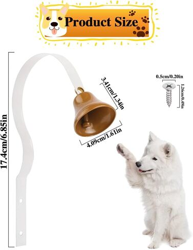 Dog Bells for Training,Metal Dog Doorbell for Housetraining Puppy Bell for Training Bell for Dogs to Ring to go Outside Wall Mounted Dog Door Bell Vintage Shopkeeper Doorbell in Kuwait