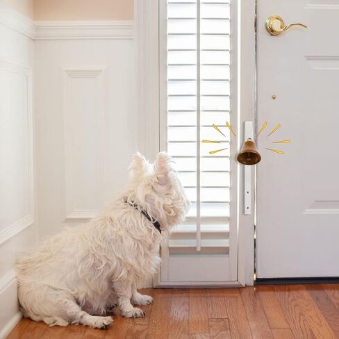 Dog Bells for Training,Metal Dog Doorbell for Housetraining Puppy Bell for Training Bell for Dogs to Ring to go Outside Wall Mounted Dog Door Bell Vintage Shopkeeper Doorbell in Kuwait