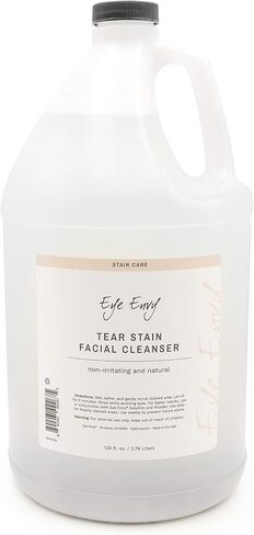 Eye Envy Tear Stain Facial Cleanser for Dogs and Cats. Washes Away Crusty Eye Debris, Eye Boogers, Eye Discharge. Tearless Foaming Formula. Cleans Tear Stains. All-Natural. 8.45 fl. oz. in Kuwait