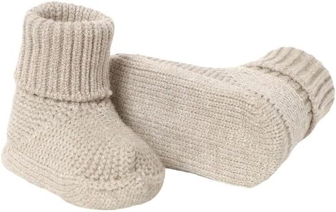 YIXPOH Baby Booties Newborn Babe First Walkers Non-Slip Stay On Boots Crib Shoes Sock Warm Knit Booties for Infant in Kuwait