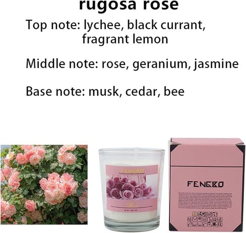 شموع للعلاج العطري من هايسيكو، شموع معطرة من شمع الصويا، شموع معطرة للمنزل وعيد الحب، هدية عيد الام والذكرى السنوية، 4 قطع in Kuwait