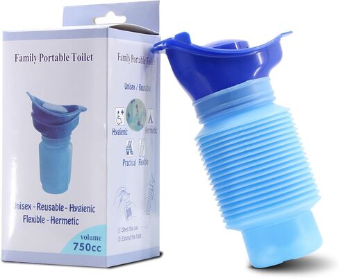 مبولة الطوارئ Leetye Mei، مبولة للتخييم قابلة للانكماش، مرحاض متنقل محمول للجنسين والرجال والنساء للسفر والمربى المروري والتخييم in Kuwait