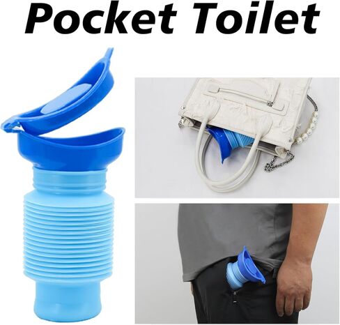 مبولة الطوارئ Leetye Mei، مبولة للتخييم قابلة للانكماش، مرحاض متنقل محمول للجنسين والرجال والنساء للسفر والمربى المروري والتخييم in Kuwait