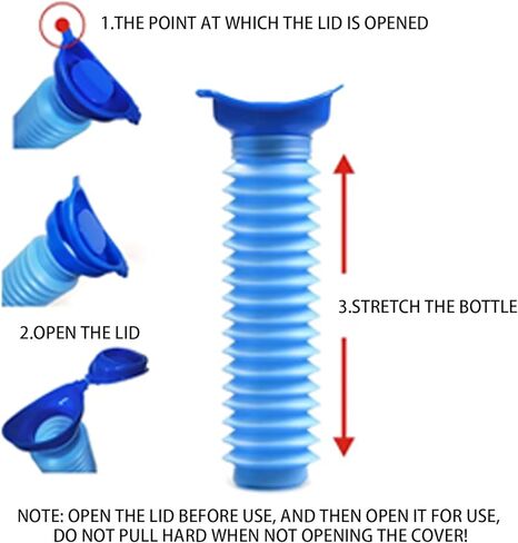 مبولة الطوارئ Leetye Mei، مبولة للتخييم قابلة للانكماش، مرحاض متنقل محمول للجنسين والرجال والنساء للسفر والمربى المروري والتخييم in Kuwait