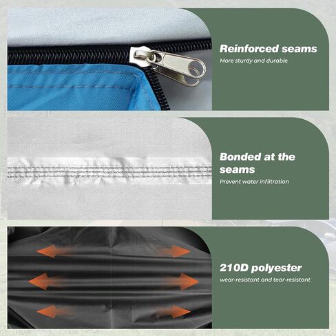 Overmont Instant Pop Up Tent with Tarp - 1-3 Person Pop Up Lightweight Backpacking Tent for Camping - Easy Setup Waterproof with Shelter or Rain Fly - Ideal for Family, Outdoor, Hiking in Kuwait