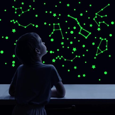 Realistic Tiny 3D Domed Glow in The Dark Stars, 826pcs Glow Dots and Stars, Adhesive Glow Stars for Kids Bedroom,Luminous Stars Stickers Create a Realistic Starry Sky,Room Decor,Wall Stickers in Saudi Arabia