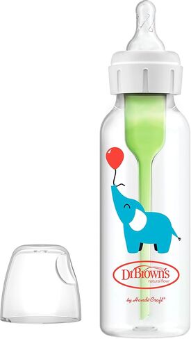 Dr. Brown’s Natural Flow® Anti-Colic Options+™ Narrow Baby Bottles 8 oz/250 mL, with Level 1 Slow Flow Nipple, 6 Pack, 0m+ Balloon Animals Gift Set in Saudi Arabia