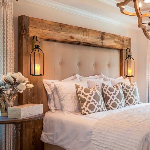 حامل شموع يثبت على الحائط، شمعدانات سوداء لتزيين الحائط، مجموعة من قطعتين مع شموع LED وخطاطيف معلقة، شمعدانات معدنية سوداء لتزيين الحائط لغرفة المعيشة وغرفة الطعام والمطبخ وغرفة النوم والحمام والرواق in Kuwait